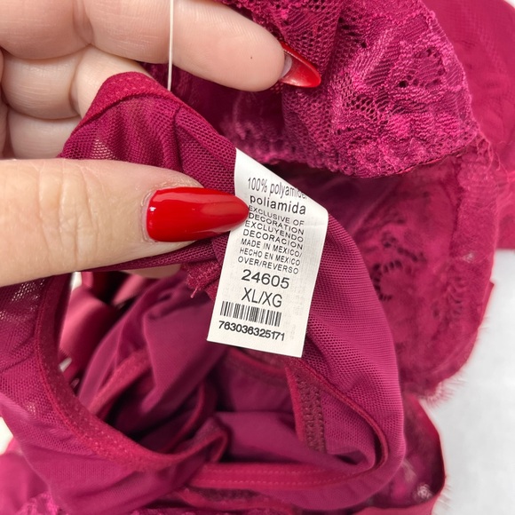 EYELASH LACE APRON W/PANTY - Picture 7 of 9